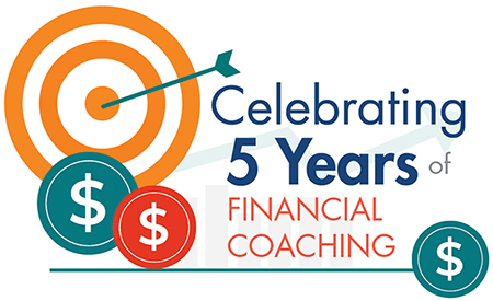 Self-Help financial coaching—member reviewing credit and budgeting